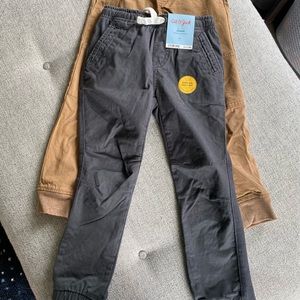 2 pairs of Cat & Jack twill joggers.